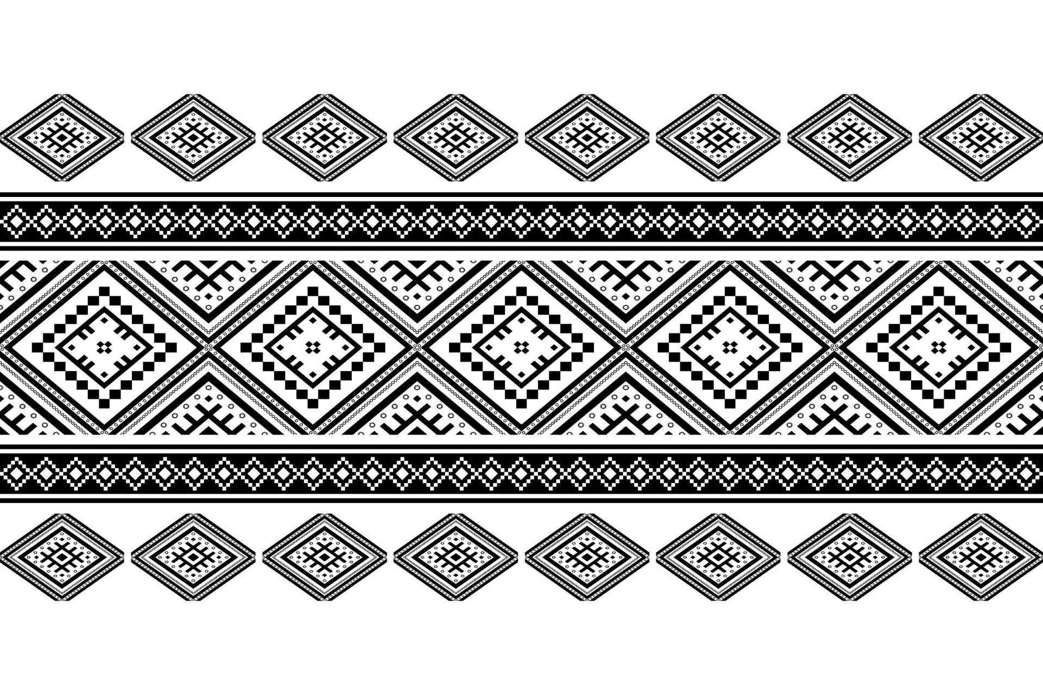 geometrisk etnisk orientalisk sömlös mönster traditionell design för bakgrund, matta, tapet, Kläder, omslag, batik, tyg, vektor, illustration, broderi stil. vektor