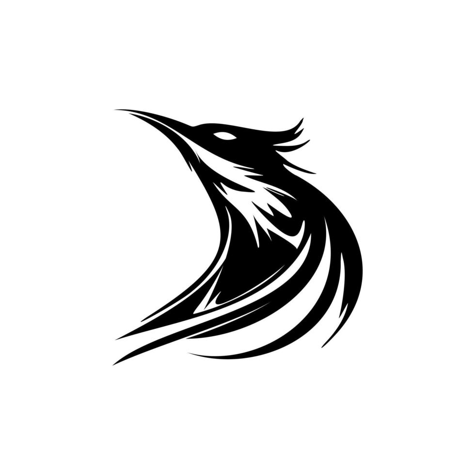 vackert designad logotyp med en fågel. Bra för grafik och t-shirts. vektor