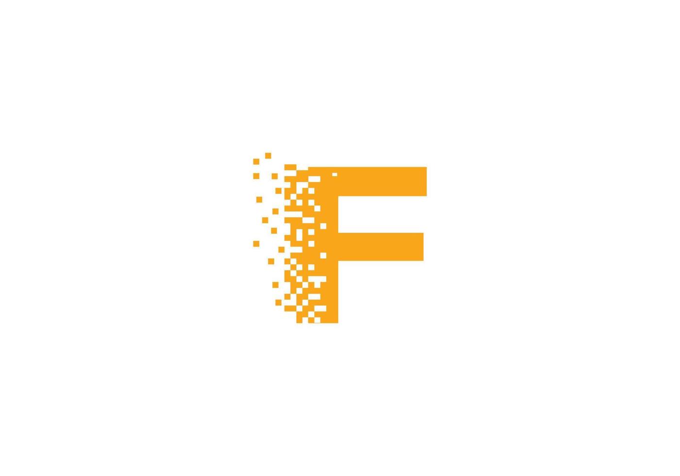 abstrakter f-buchstabe modernes anfangsbuchstaben-logo-design vektor