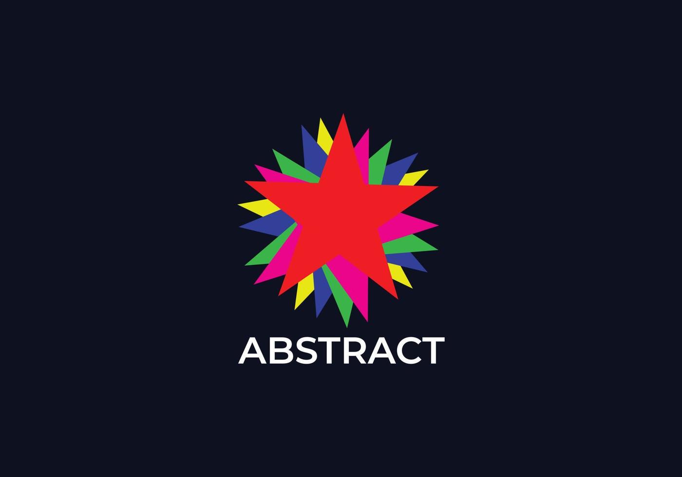 abstrakt vektor form stjärna logotyp design