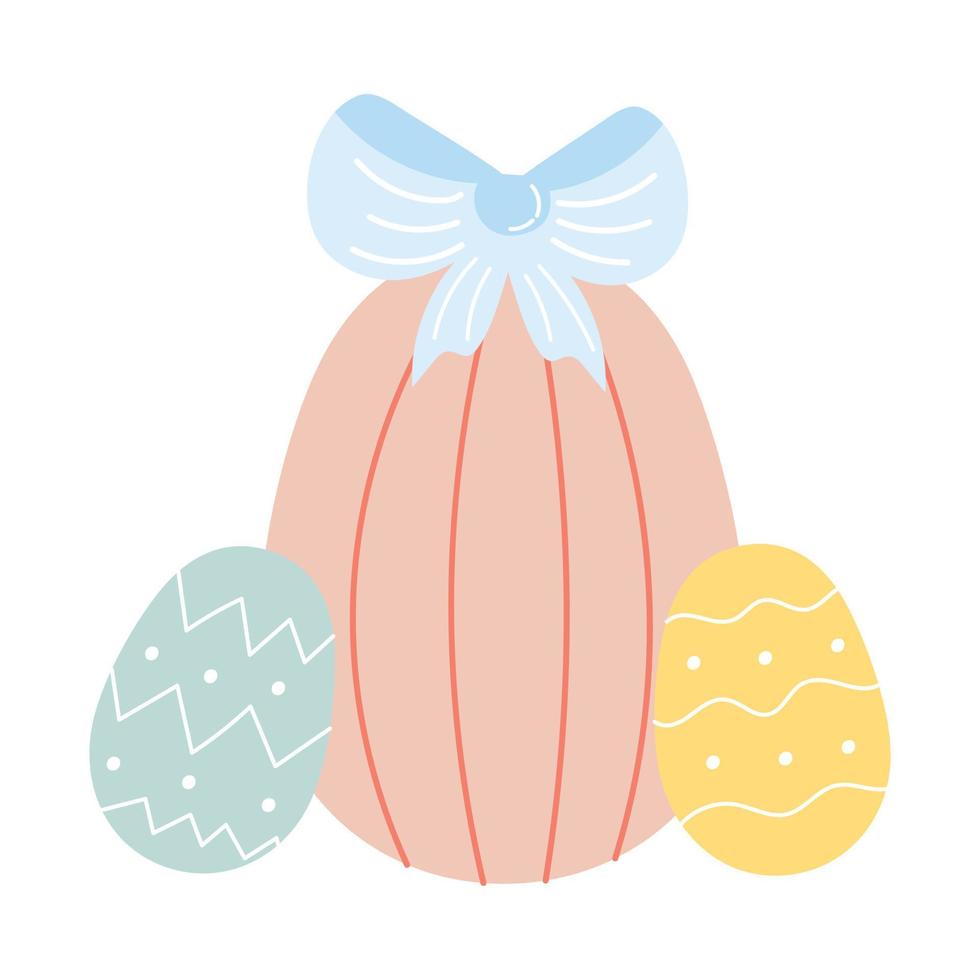 söt påsk ägg för barn illustration, design element för vår tema inbjudningar vektor
