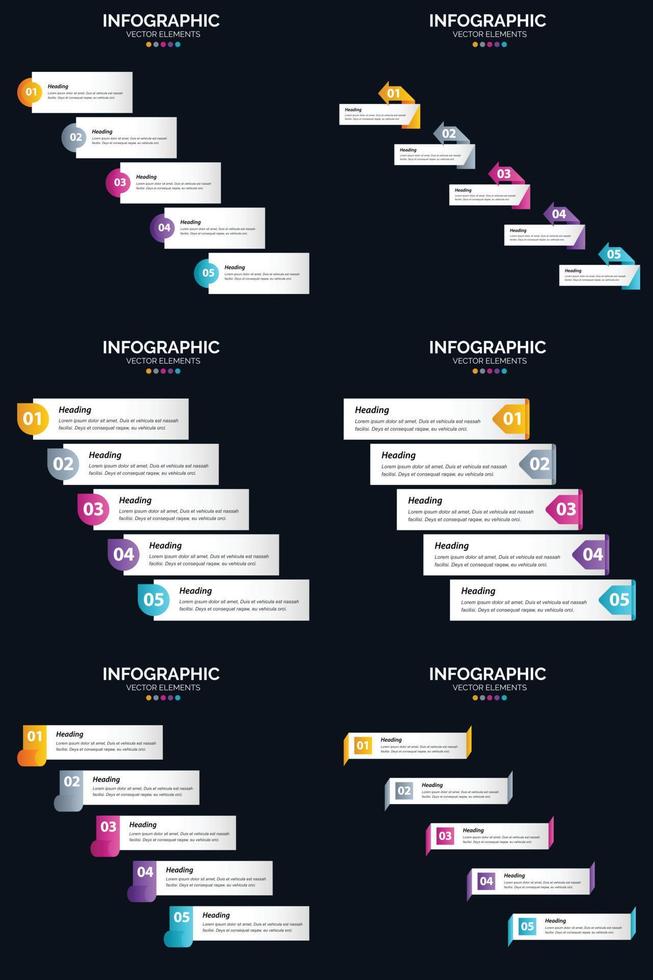 göra din presentation minnesvärd med vår vektor infographics packa.