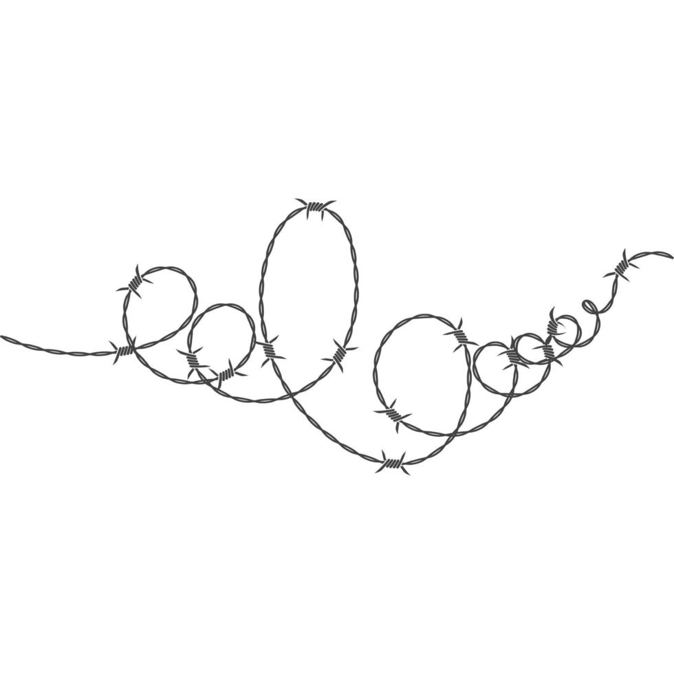 hullingförsedda tråd vektor illustration