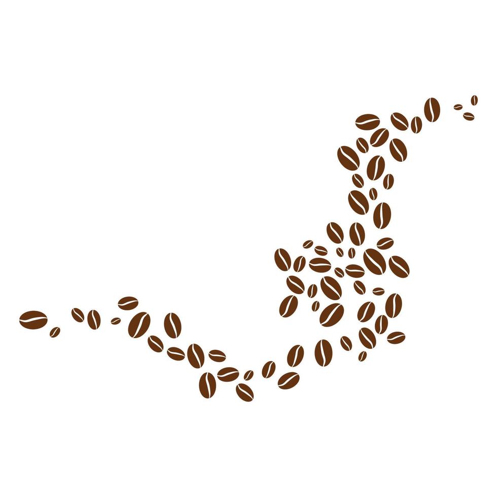 Kaffeebohne Symbol Vektor