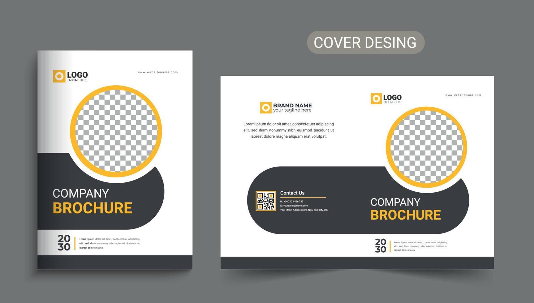 Corporate Business Firmenprofil Broschüre Cover-Design-Vorlage, Jahresbericht, Magazin, Poster, Geschäftspräsentation, Portfolio, Flyer, Banner, Cover vektor