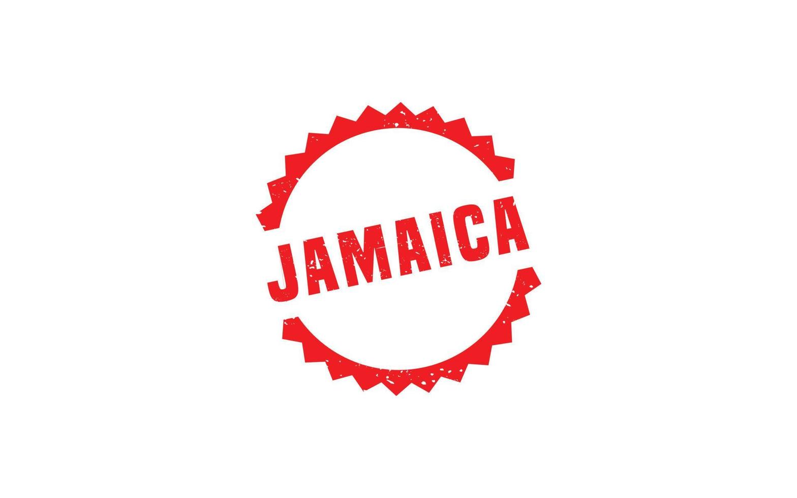 Jamaika-Stempelgummi mit Grunge-Stil auf weißem Hintergrund vektor