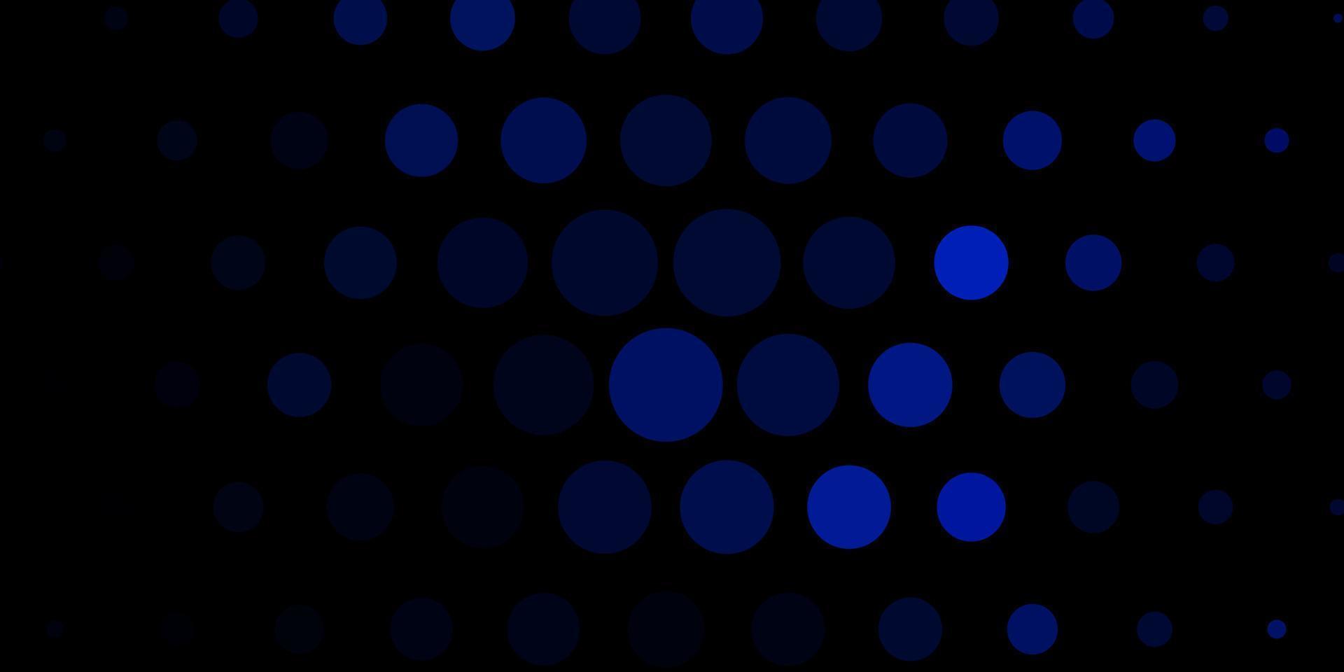 mörkblå vektorbakgrund med fläckar. vektor