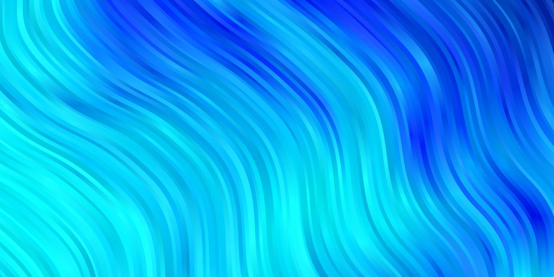 ljusblå vektor bakgrund med böjda linjer.