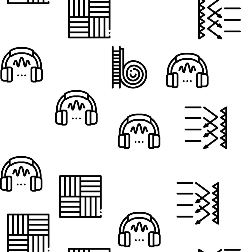 schallisolierende baumaterialikonen stellten vektor ein