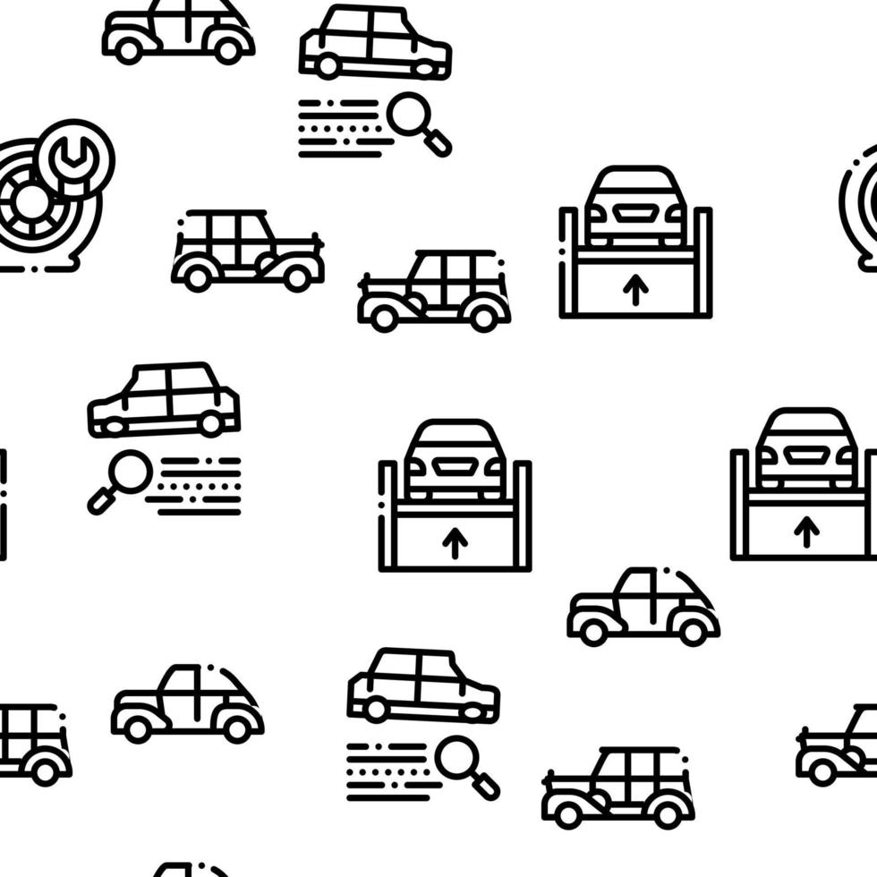 autorestaurierung reparatur nahtloser mustervektor vektor