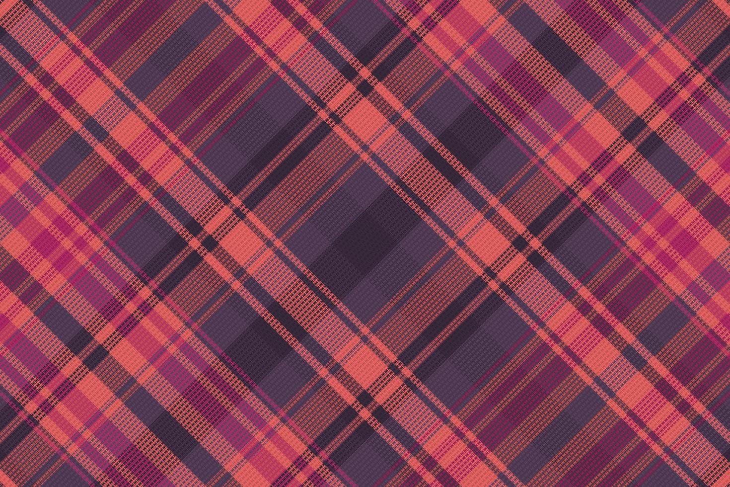 Tartan-Plaidmuster mit dunkler Farbe. vektor