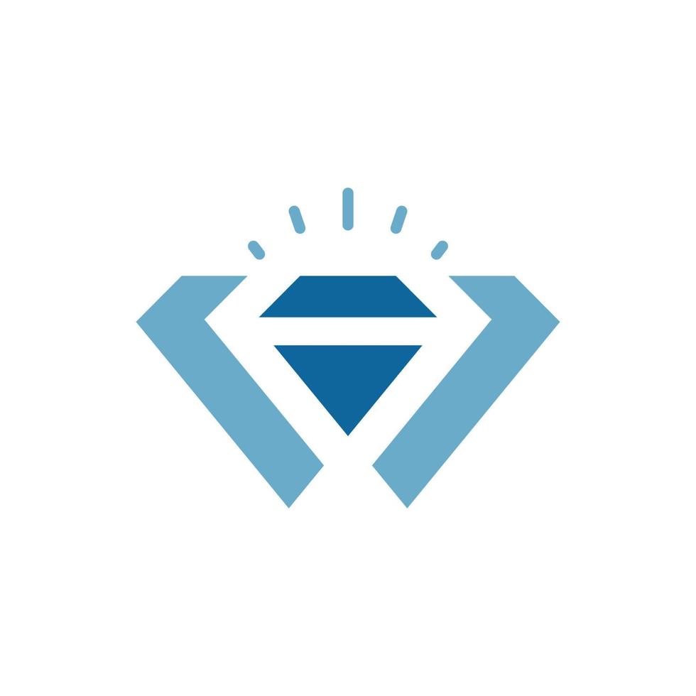 Diamant-Logo-Vorlage vektor