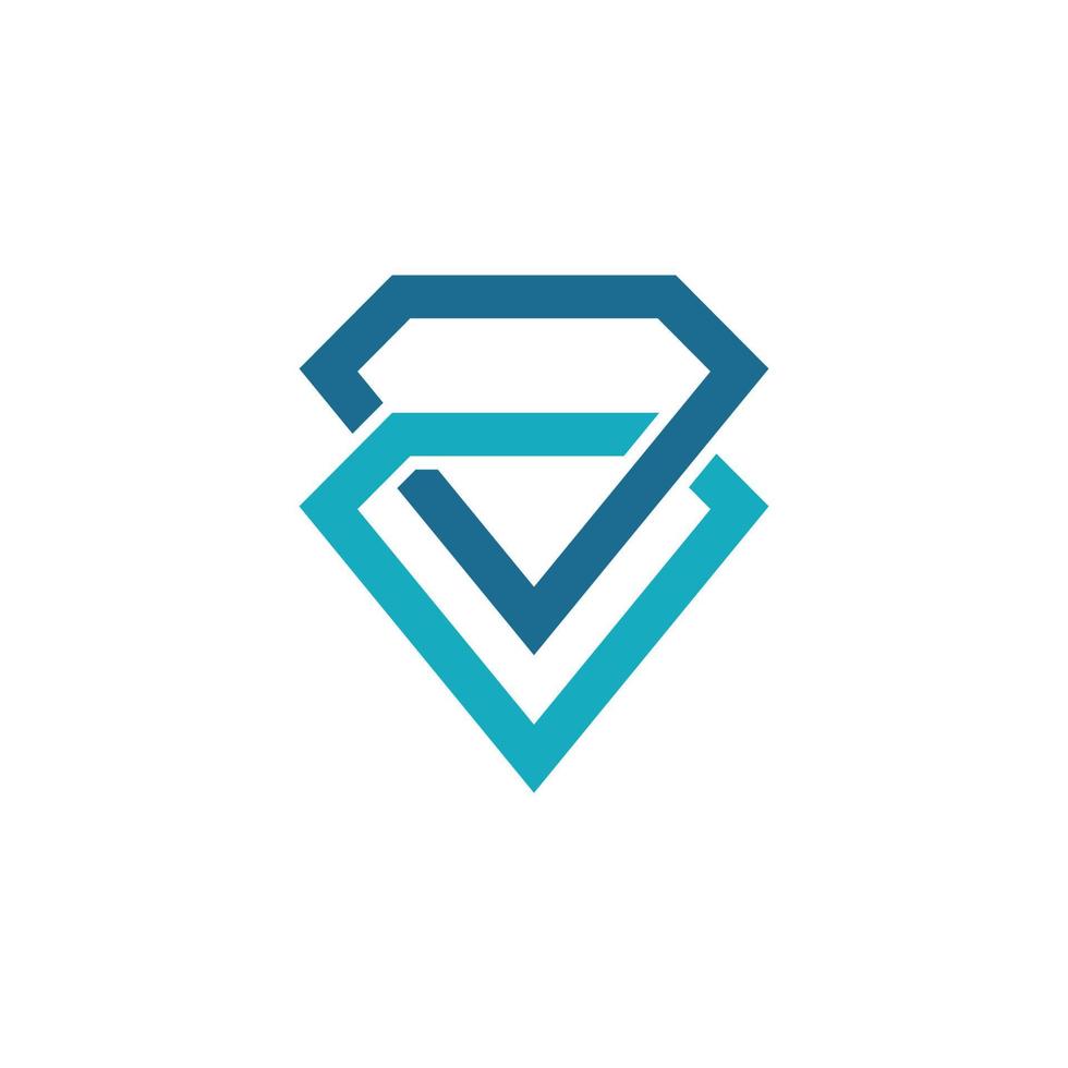 diamant logotyp mall vektor