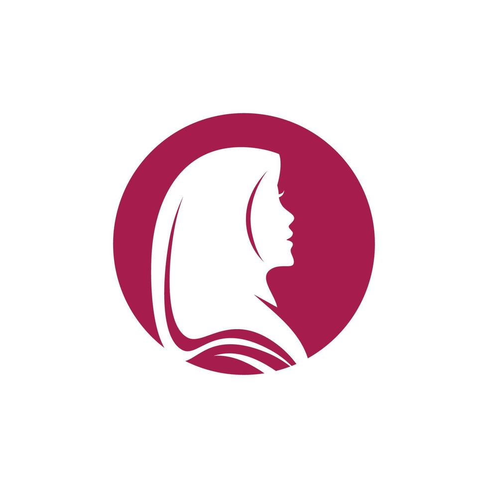 Hijab-Logo-Vorlage-Symbol-Illustration vektor