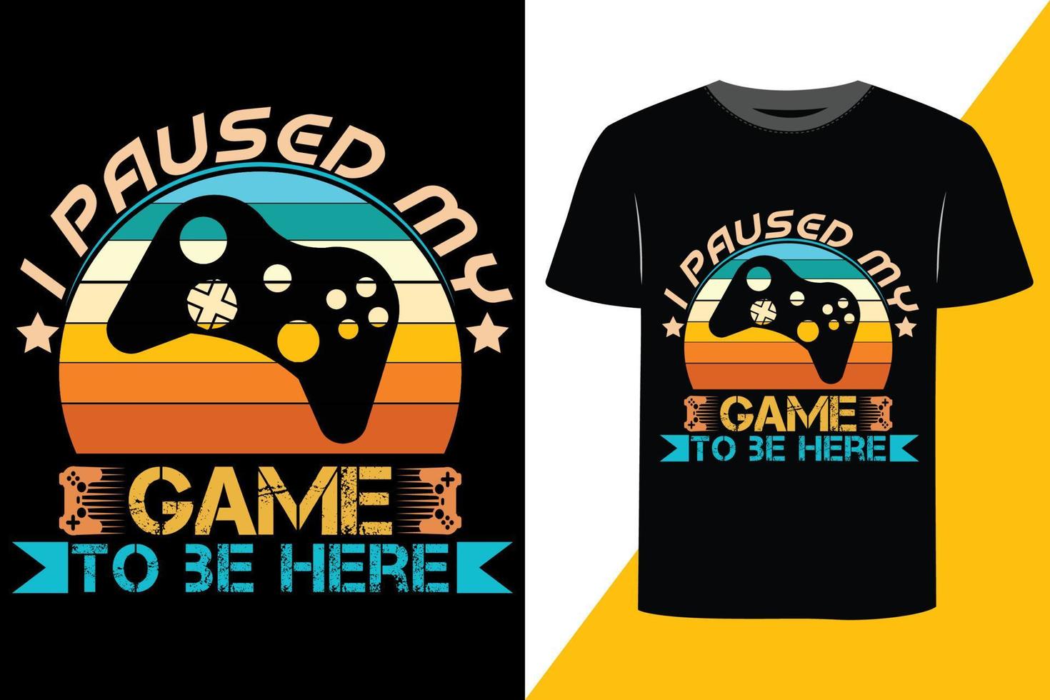 Gaming-Print-Ready-T-Shirt-Design vektor