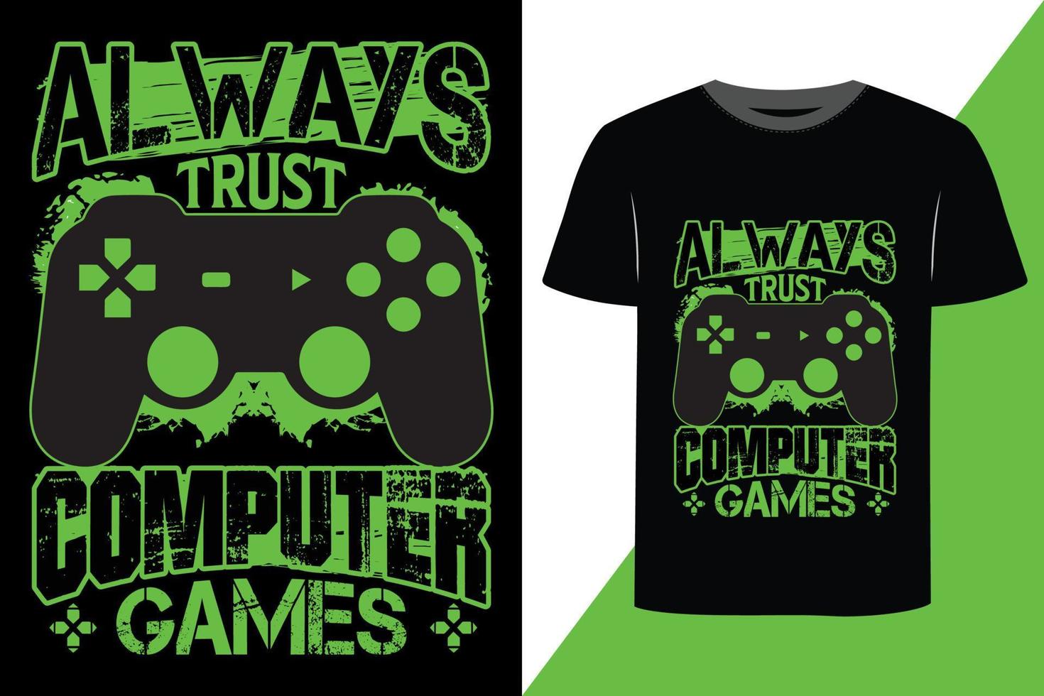 Gaming-Print-Ready-T-Shirt-Design vektor