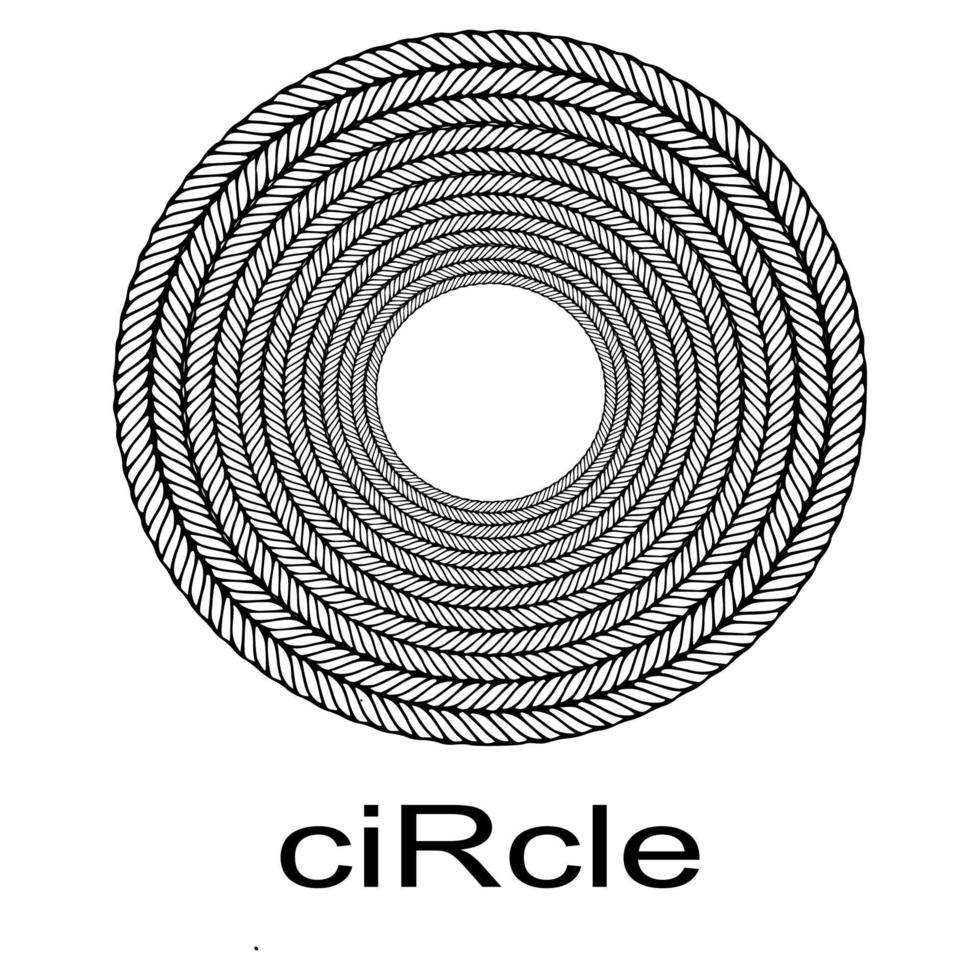 logotyp ram cirkel bild vektor