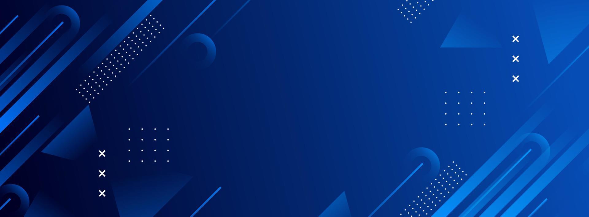 Banner-Hintergrund. Vollfarbe, blaue und schwarze Abstufungen, geometrischer Effekt eps 10 vektor