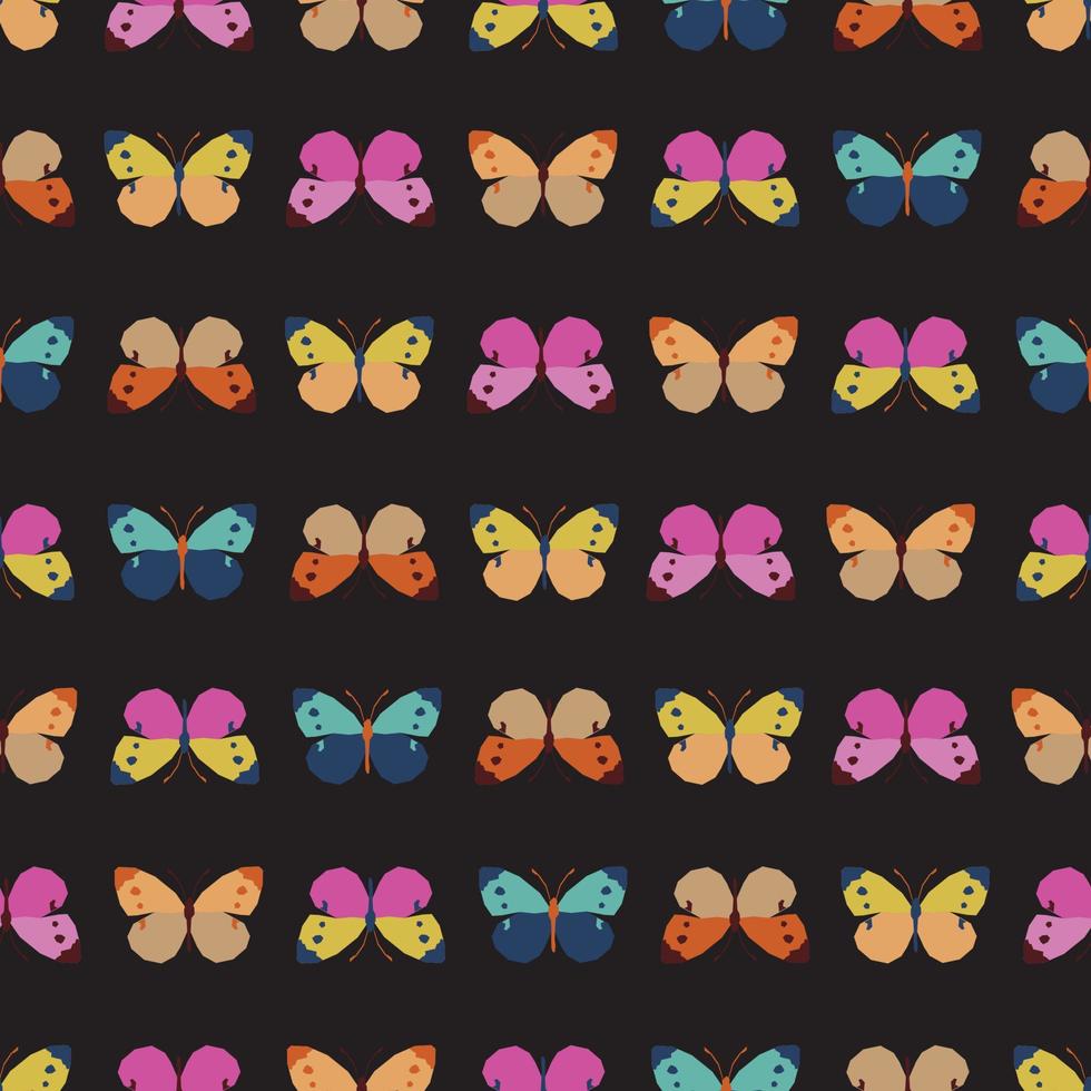 lebendiges Schmetterlingsmuster vektor