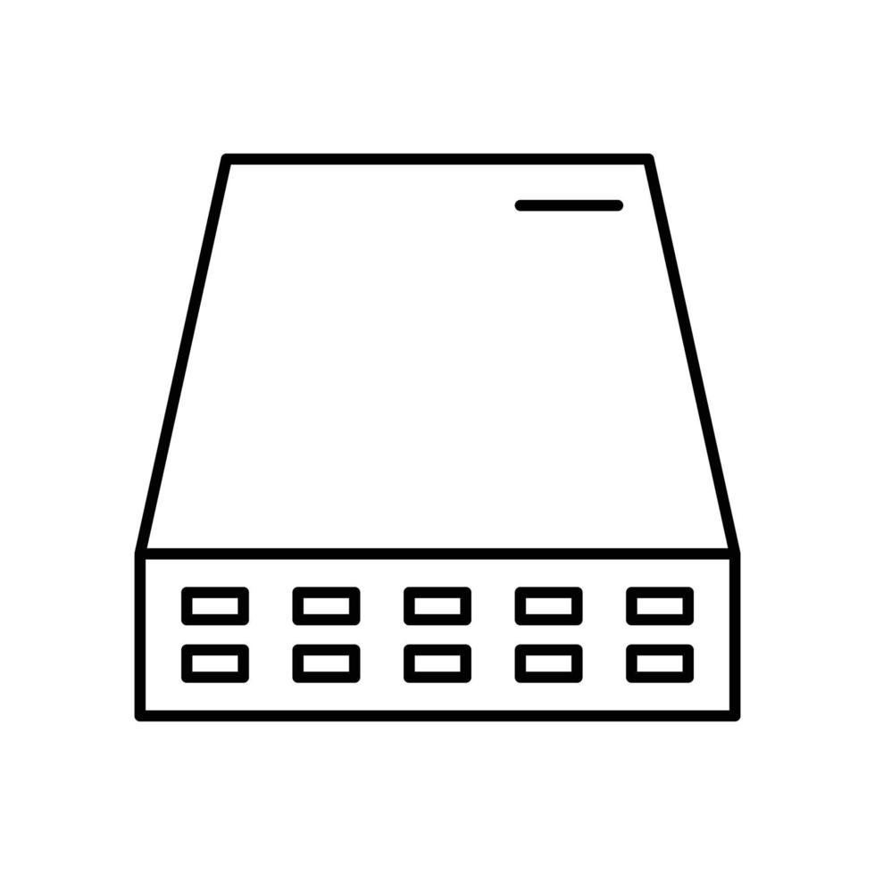 Server-Symbol. Gliederungssymbol vektor