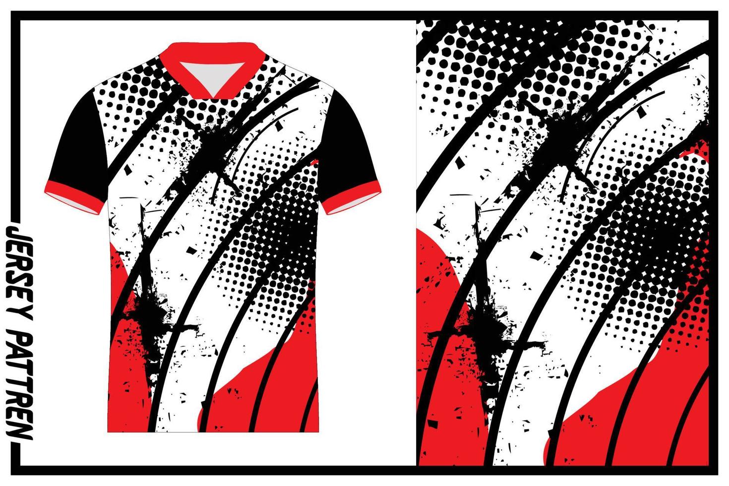 grunge abstrack bakgrund svart röd för sport jersey pattren vektor