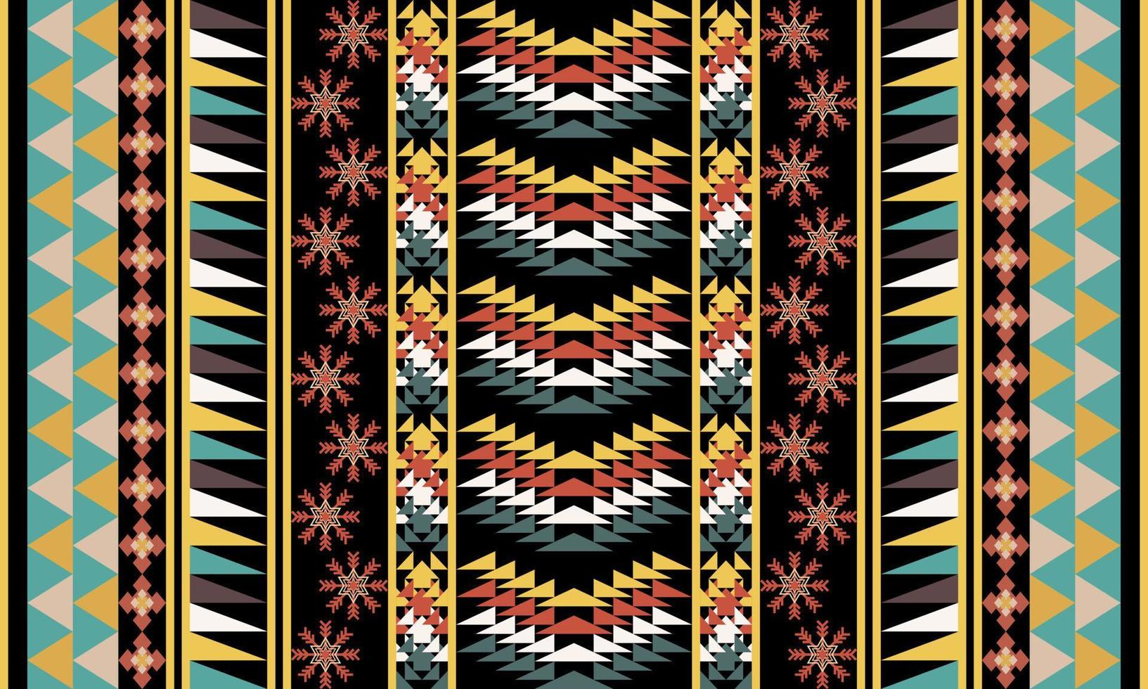 Folklore-Ornament mit geometrischem Streifenmuster. stammes-ethnische vektortextur kunstvoller eleganter luxusstil. figur stammesstickerei. aztekische indische, skandinavische, zigeuner, mexikanische, afrikanische, volkstümliche muster. vektor