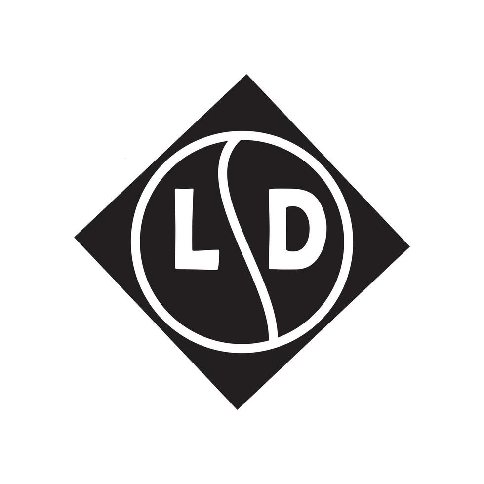 ld brev logotyp design.ld kreativ första ld brev logotyp design . ld kreativ initialer brev logotyp begrepp. vektor