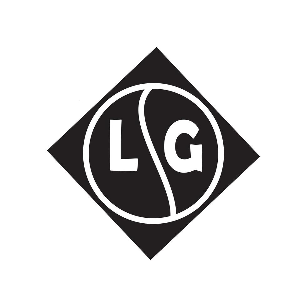 lg brev logotyp design.lg kreativ första lg brev logotyp design . lg kreativ initialer brev logotyp begrepp. vektor