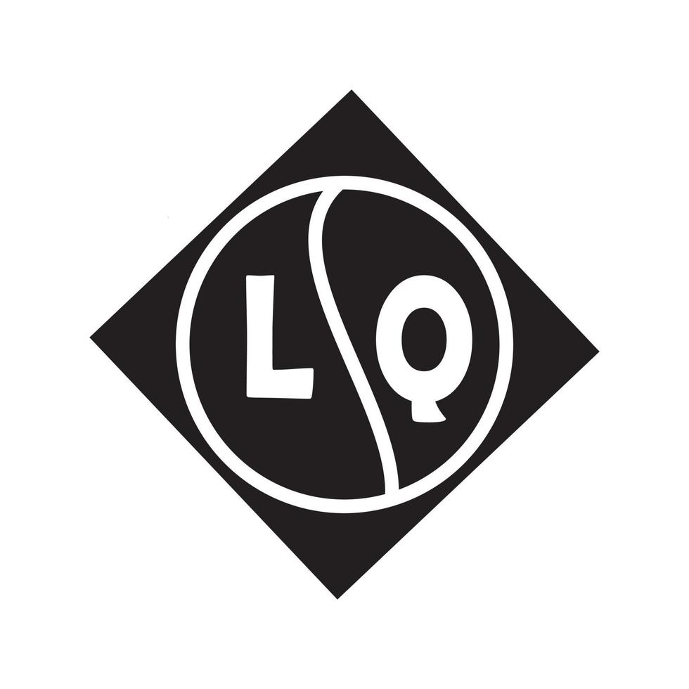 lq brev logotyp design.lq kreativ första lq brev logotyp design . lq kreativ initialer brev logotyp begrepp. vektor