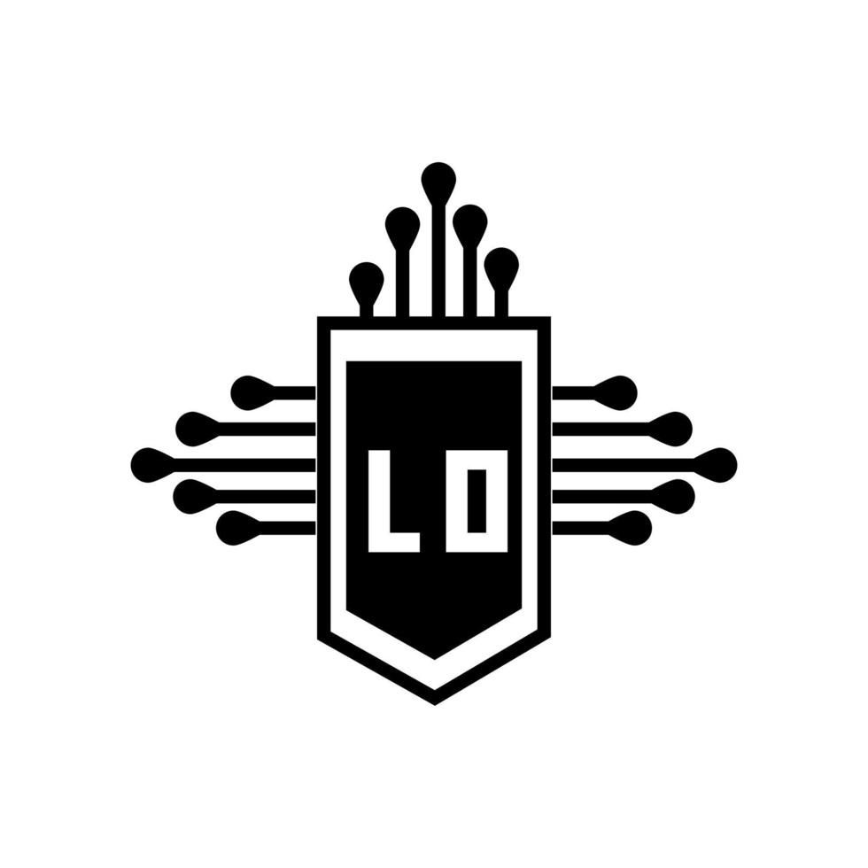 lo-Buchstaben-Logo-Design. lo kreatives anfängliches lo-Buchstaben-Logo-Design. lo kreative Initialen schreiben Logo-Konzept. vektor