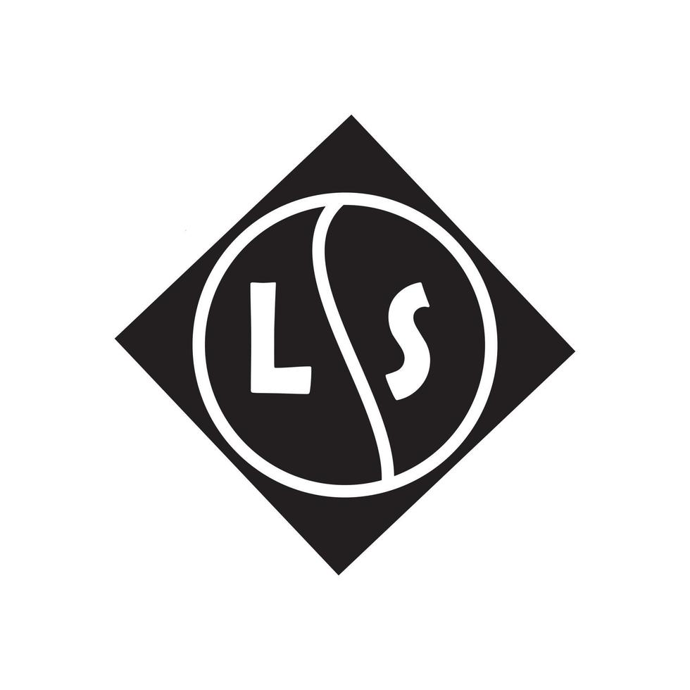 ls-Buchstabe-Logo-Design.ls kreatives Anfangs-ls-Buchstaben-Logo-Design. ls kreatives Initialen-Buchstaben-Logo-Konzept. vektor