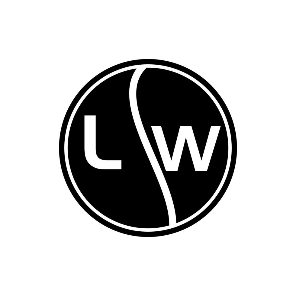 lw-Buchstaben-Logo-Design. lw kreatives anfängliches lw-Buchstaben-Logo-Design. lw kreative Initialen schreiben Logo-Konzept. vektor