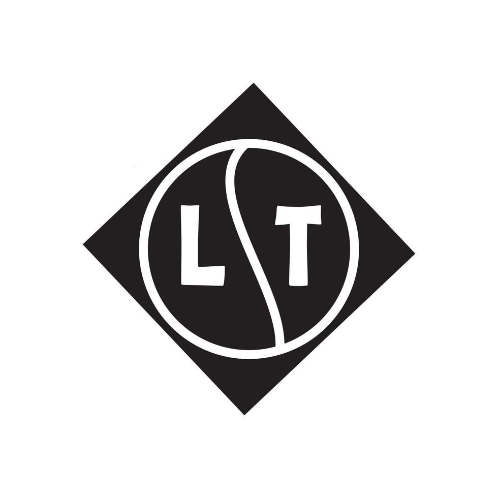 lt-Buchstaben-Logo-Design. lt kreatives anfängliches lt-Buchstaben-Logo-Design. lt kreative Initialen schreiben Logo-Konzept. vektor