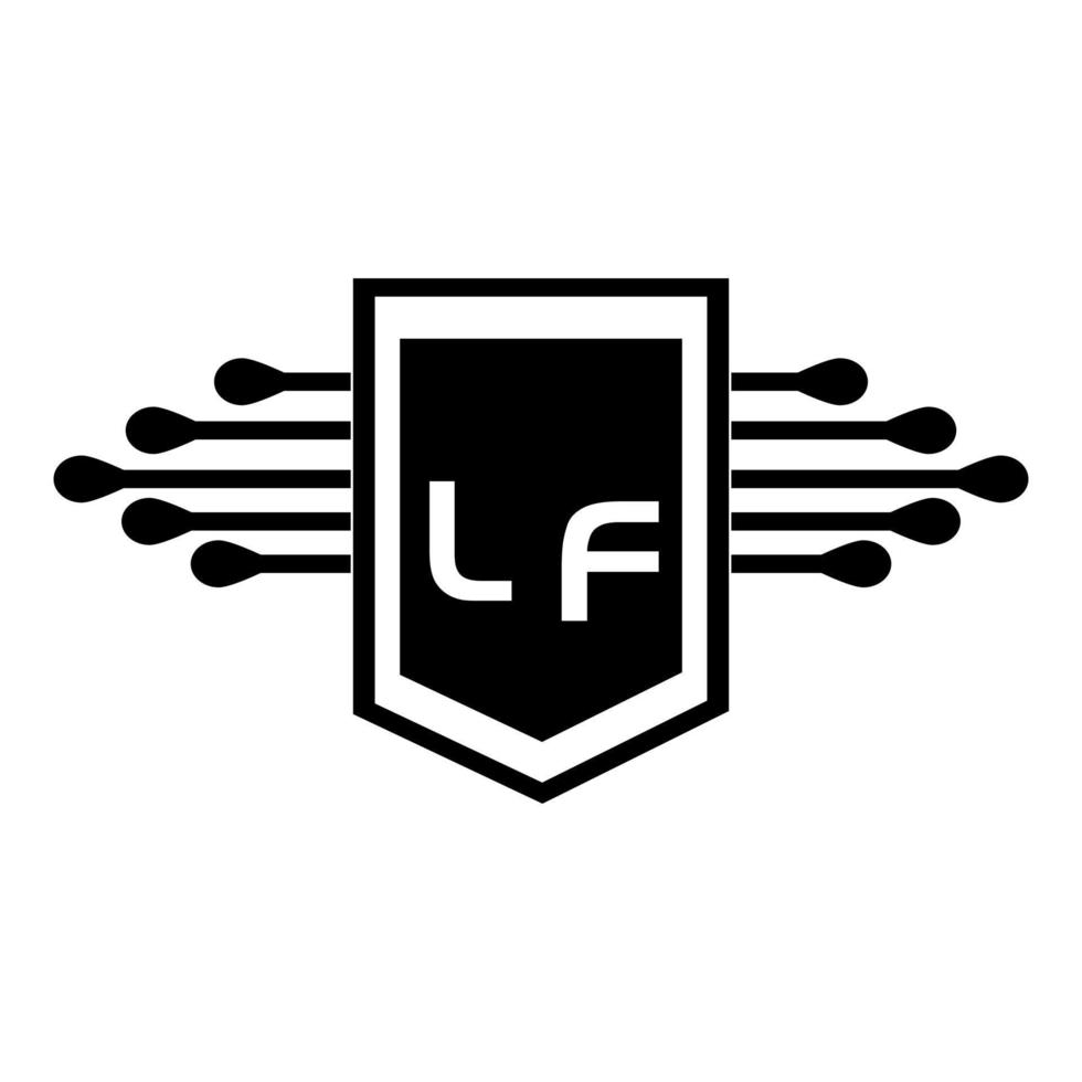 lf-Buchstaben-Logo-Design. lf kreatives Anfangs-lf-Buchstaben-Logo-Design. lf kreative Initialen schreiben Logo-Konzept. vektor