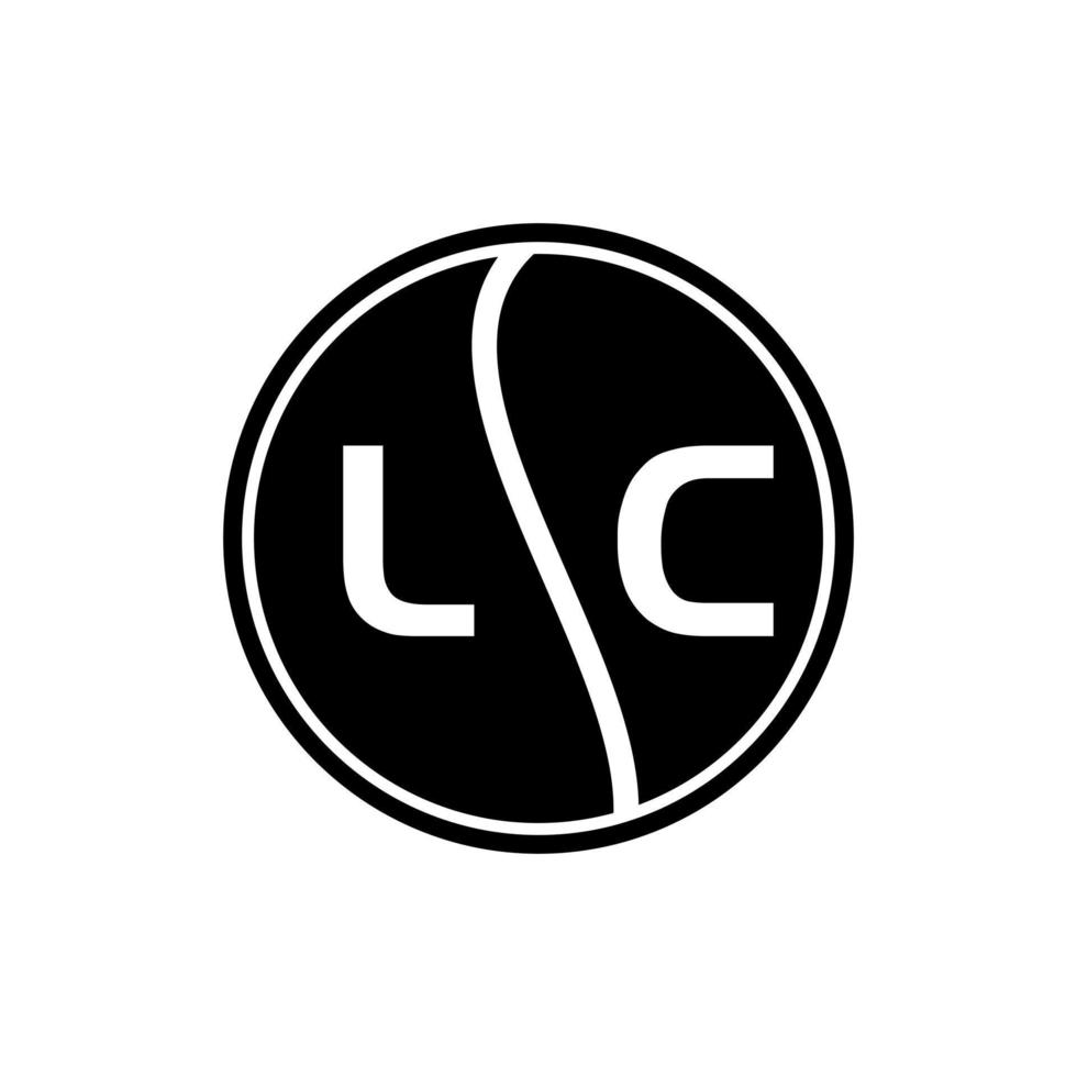 lc-Buchstaben-Logo-Design.lc kreatives Anfangs-LC-Buchstaben-Logo-Design. lc kreative Initialen schreiben Logo-Konzept. vektor