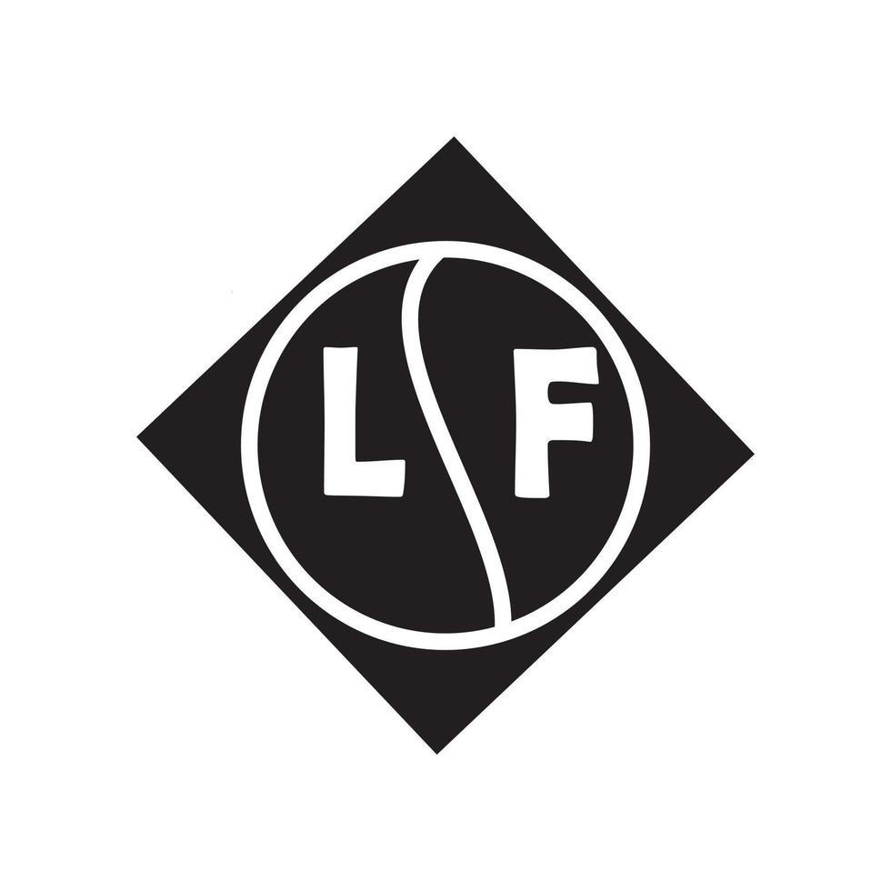 lf-Buchstaben-Logo-Design. lf kreatives Anfangs-lf-Buchstaben-Logo-Design. lf kreative Initialen schreiben Logo-Konzept. vektor