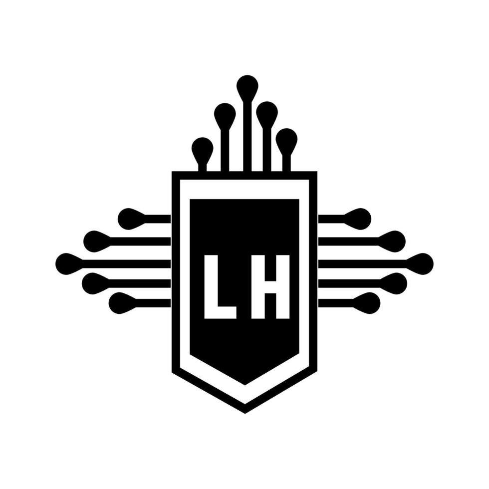 lh brev logotyp design.lh kreativ första lh brev logotyp design . lh kreativ initialer brev logotyp begrepp. vektor