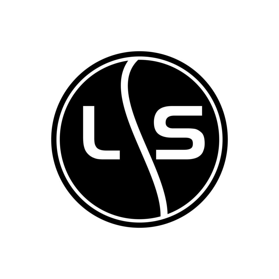 ls-Buchstabe-Logo-Design.ls kreatives Anfangs-ls-Buchstaben-Logo-Design. ls kreatives Initialen-Buchstaben-Logo-Konzept. vektor