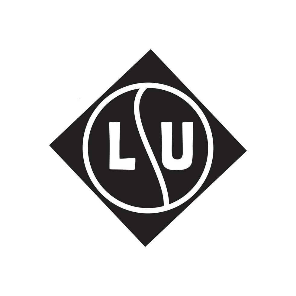 lu brev logotyp design.lu kreativ första lu brev logotyp design . lu kreativ initialer brev logotyp begrepp. vektor