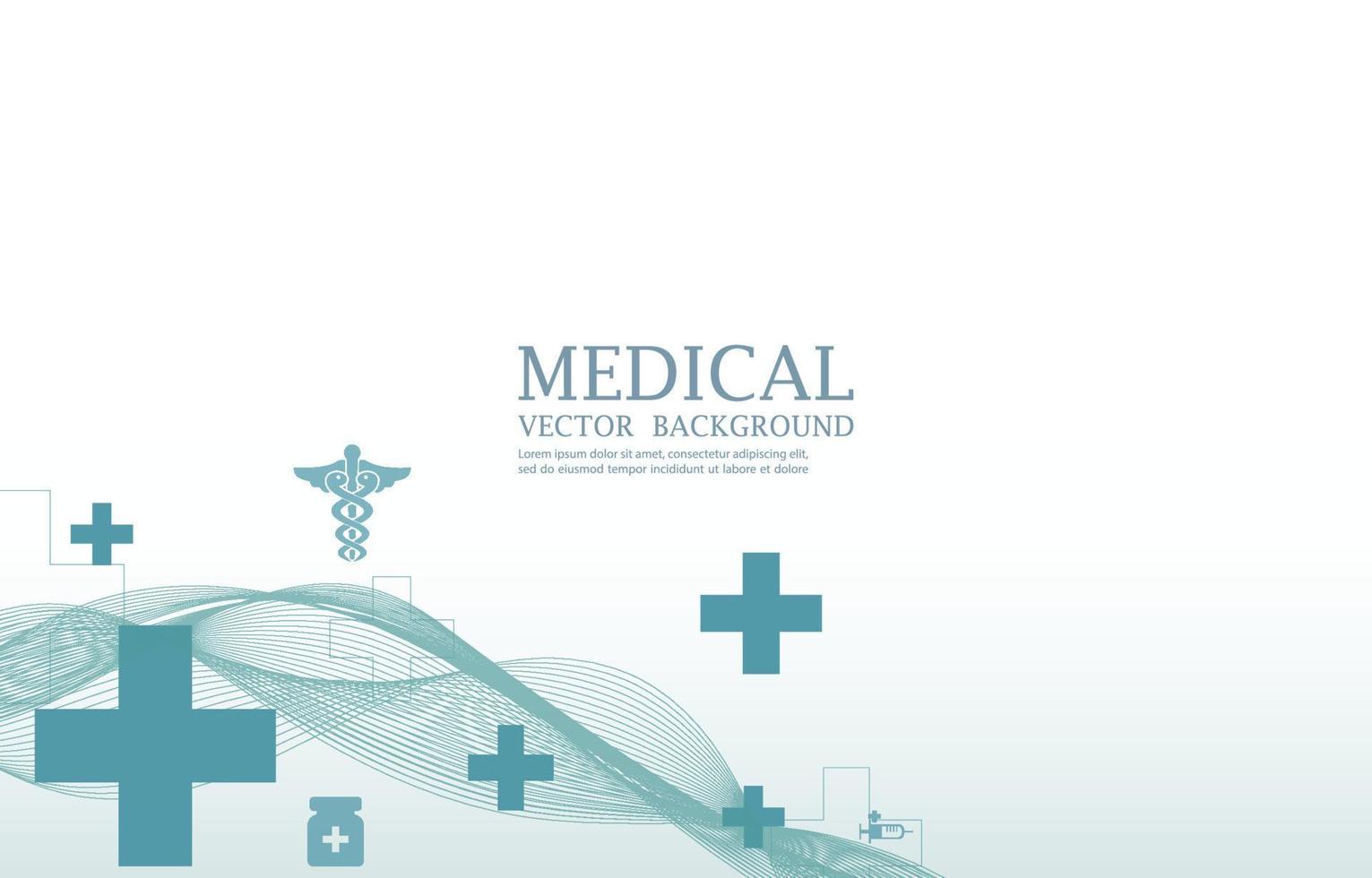 medizinischer hintergrund des weißen vektors. moderne medizinische futuristische kreuzform vektor