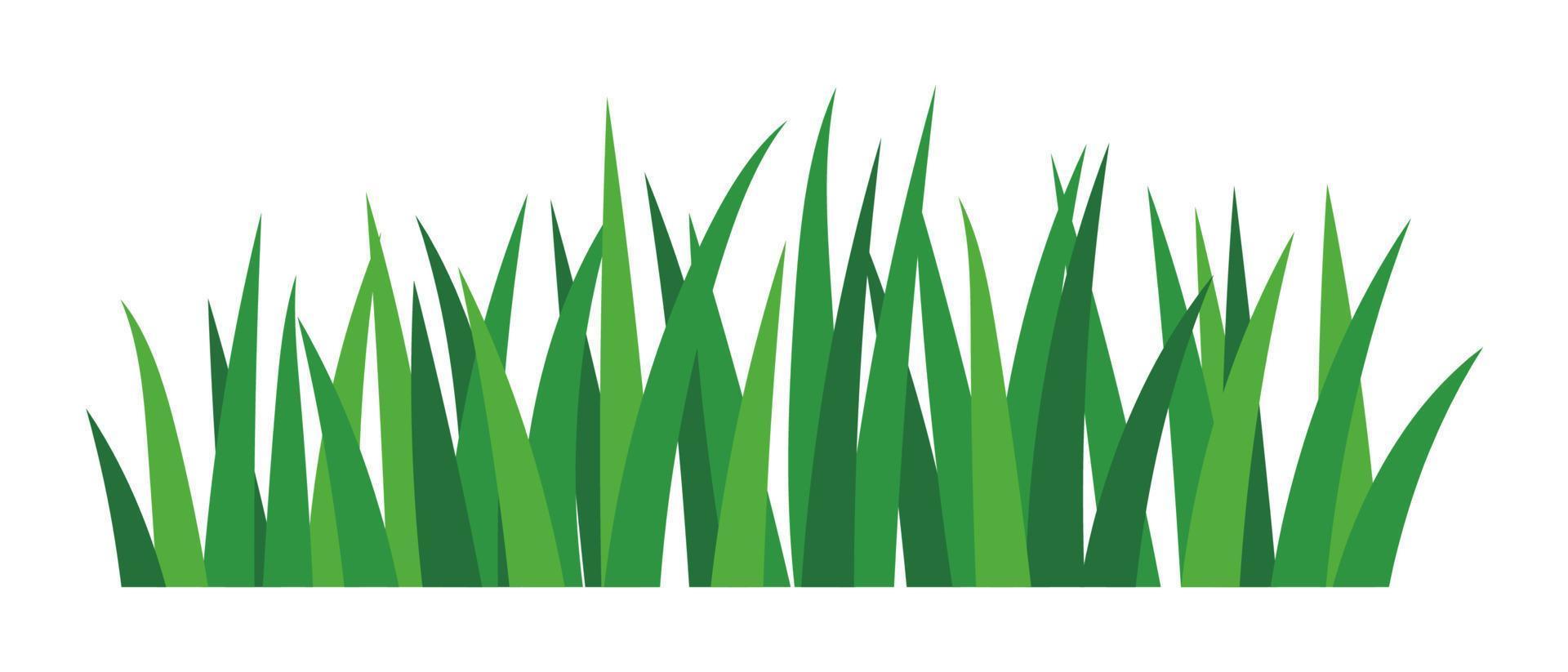 naturlig grön gräs buskar dekorera miljö- ekologi tecknad serie scen vektor