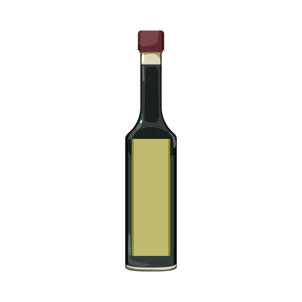 mat vinäger flaska tecknad serie vektor illustration