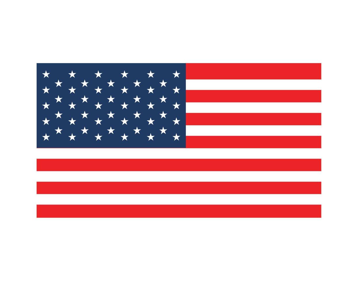 US-Flagge-Emblem vektor