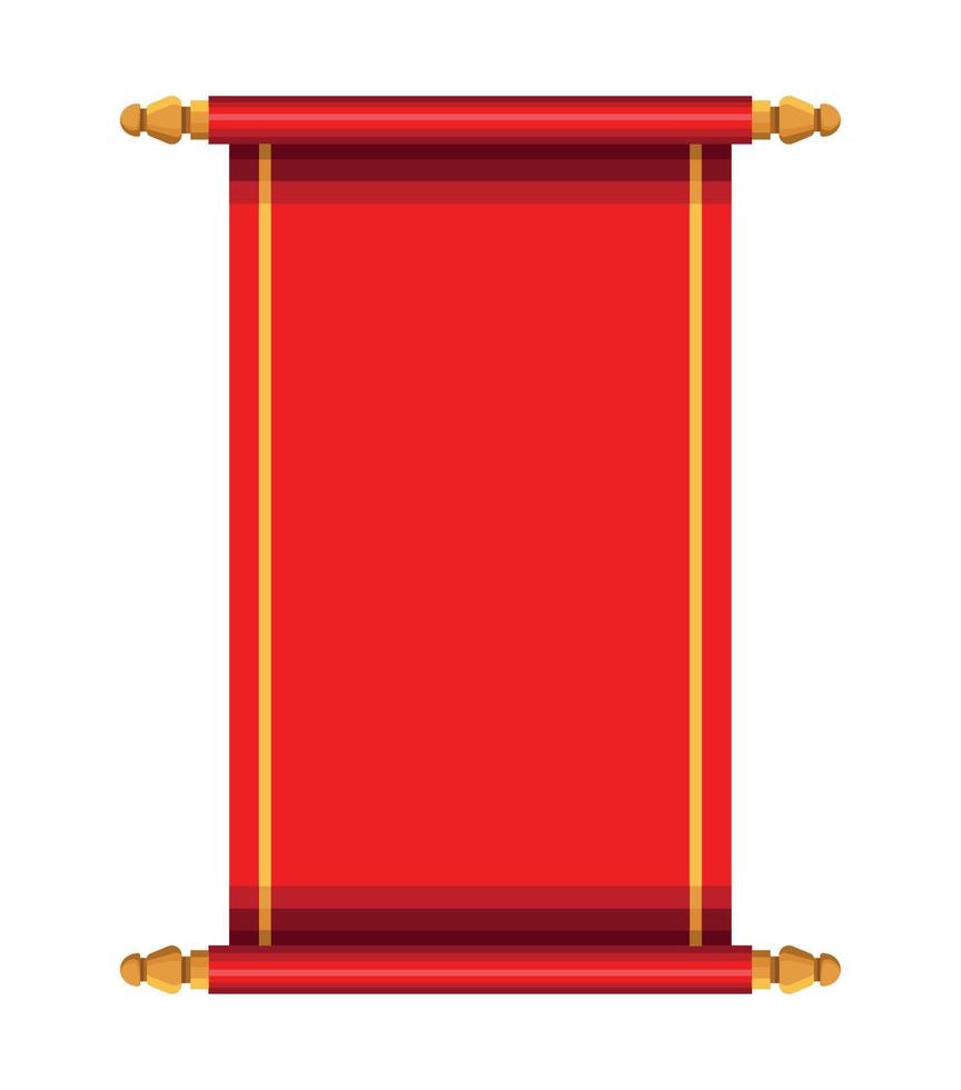 röd kinesisk flagga vektor