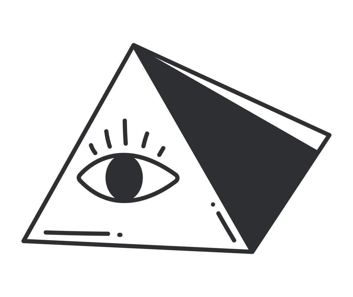 Esoterische Pyramide mit Auge vektor