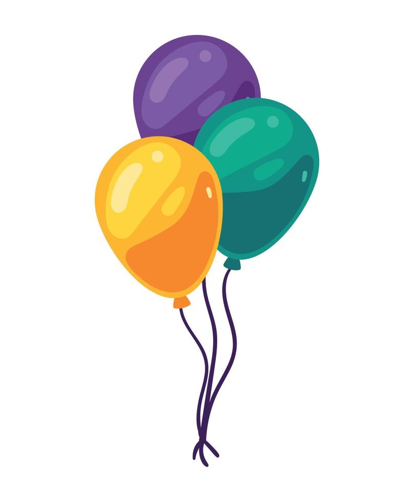 ballonger helium flytande vektor