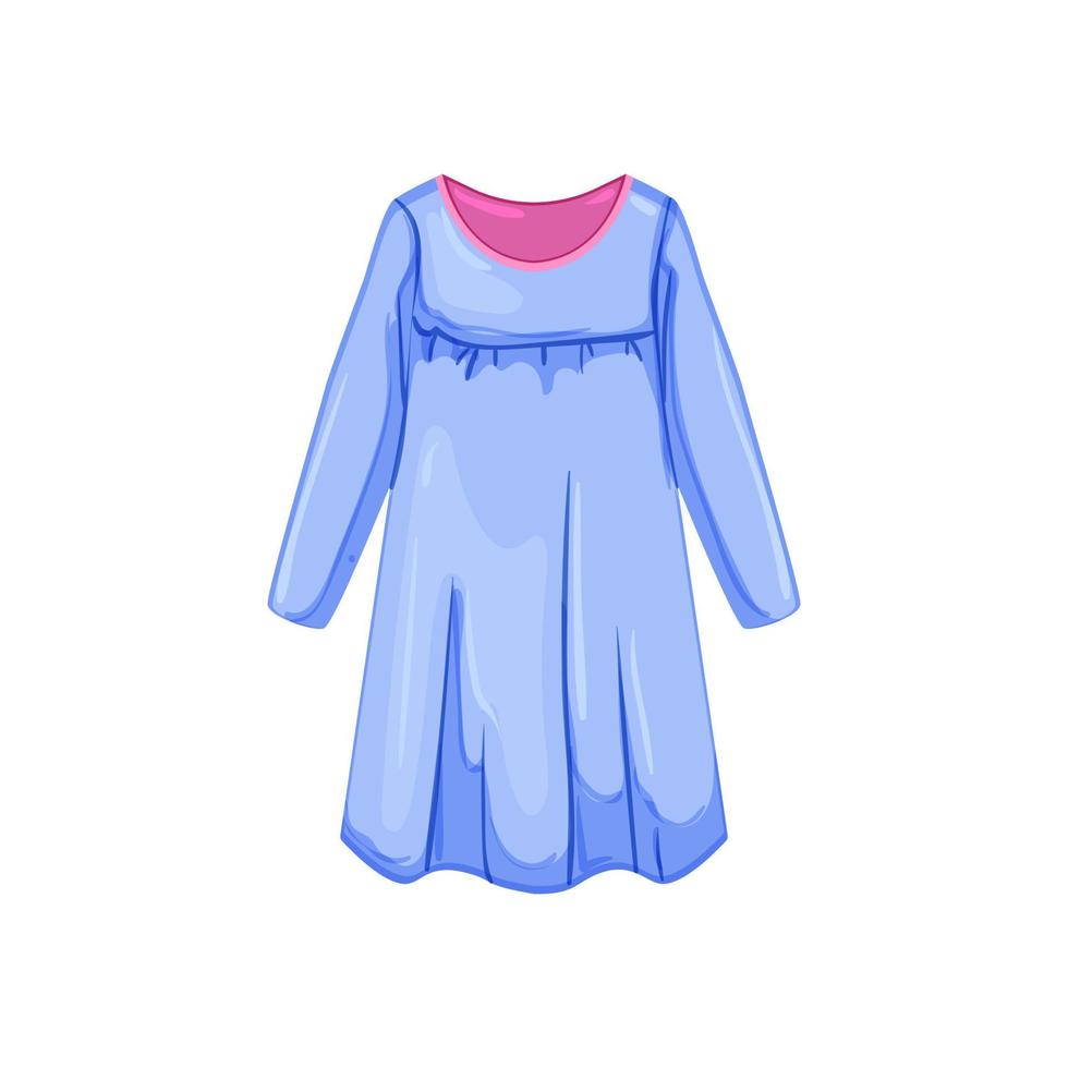 pyjama sleepshirt mädchen cartoon vektorillustration vektor