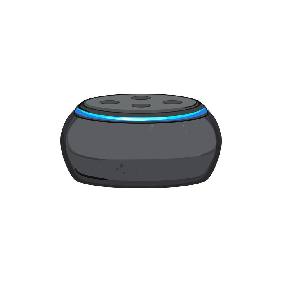 Assistent Smart Speaker Cartoon-Vektor-Illustration vektor