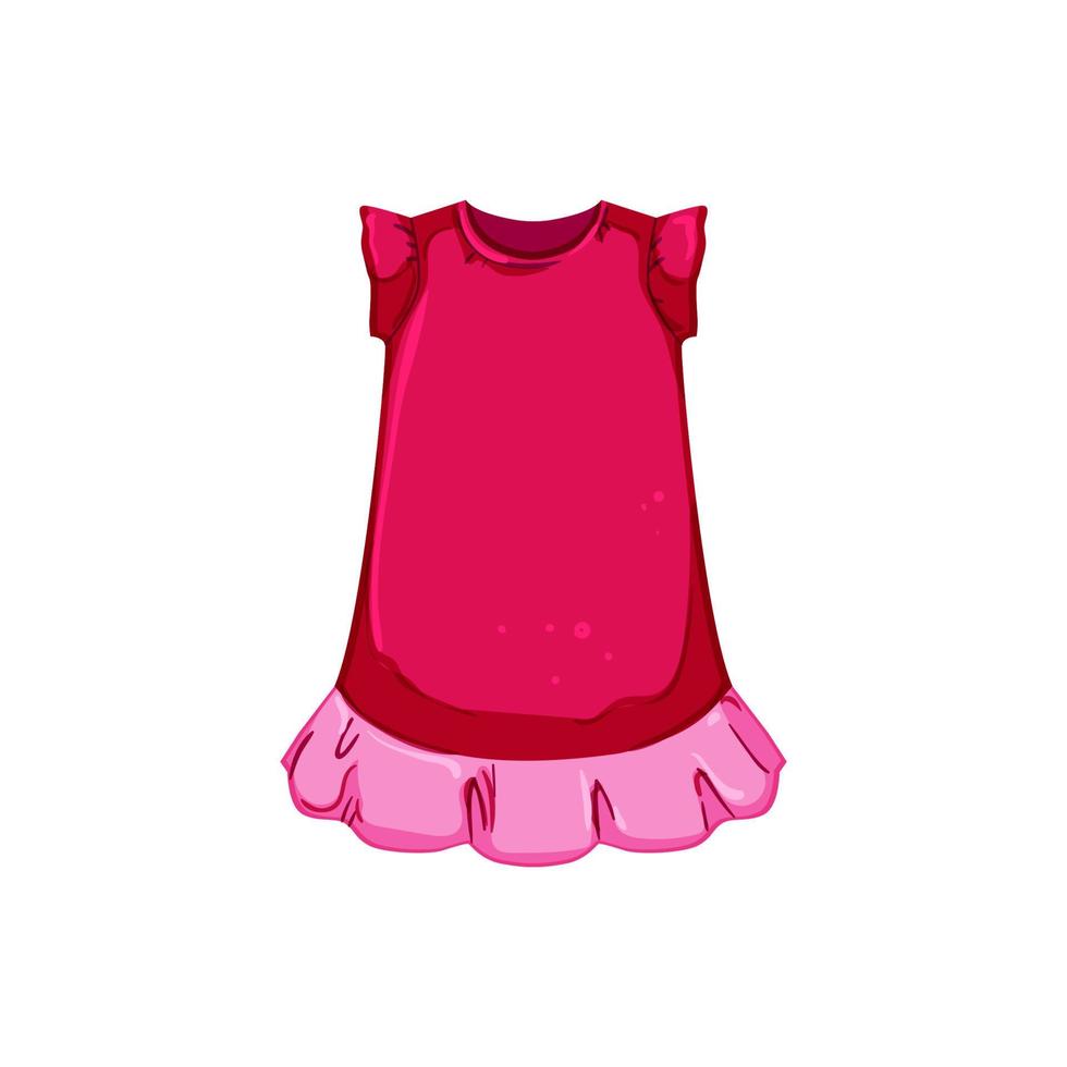 Schönheit Sleepshirt Mädchen Cartoon-Vektor-Illustration vektor