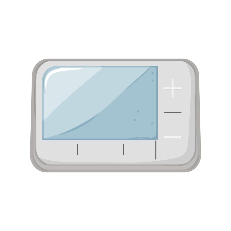 temperatur smart termostat tecknad serie vektor illustration
